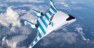 El consorcio aeronáutico Airbus acaba de develar el prototipo Maveric, una aeronave comercial de diseño revolucionario