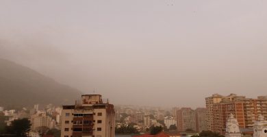 nube de polvo del Sahara