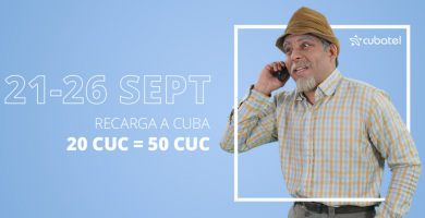 ¡La revancha! Recarga a Cuba con bono de 30 CUC