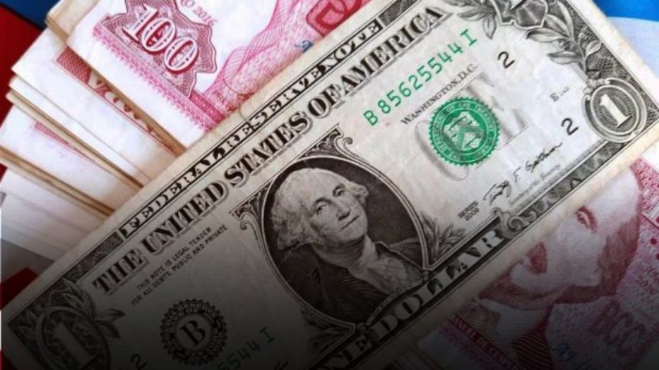Comunicado del Banco Central de Cuba informó que la tasa de cambio del dólar canjeado