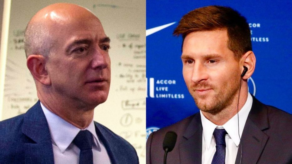 Conexión de Jeff Bezos con Lionel Messi