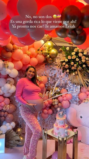 Así fue el baby shower sorpresa de Lisandra Silva 