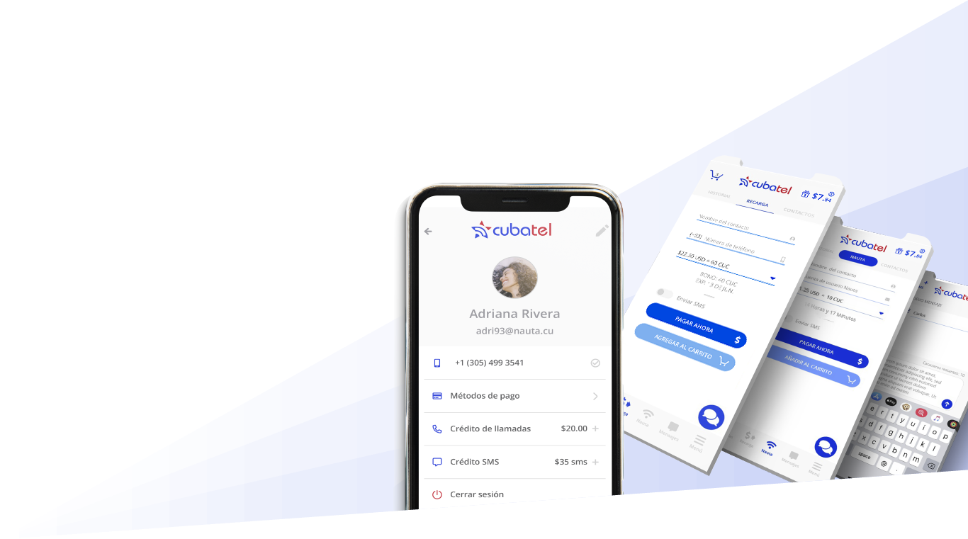 Aplicación para llamar y enviar SMS y recargas a Cuba